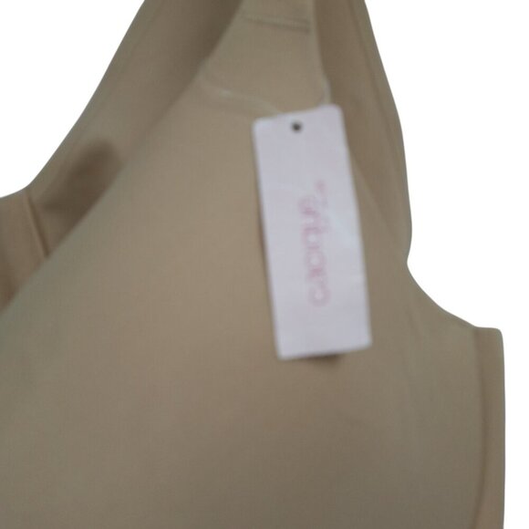 Cacique Beige Full Coverage Lined Underwire Bra Size 46D Stretch Adjustable New - Picture 2 of 11